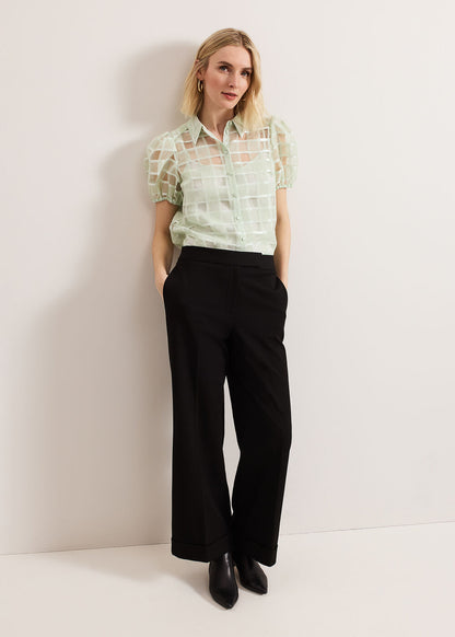 Angie Check Blouse