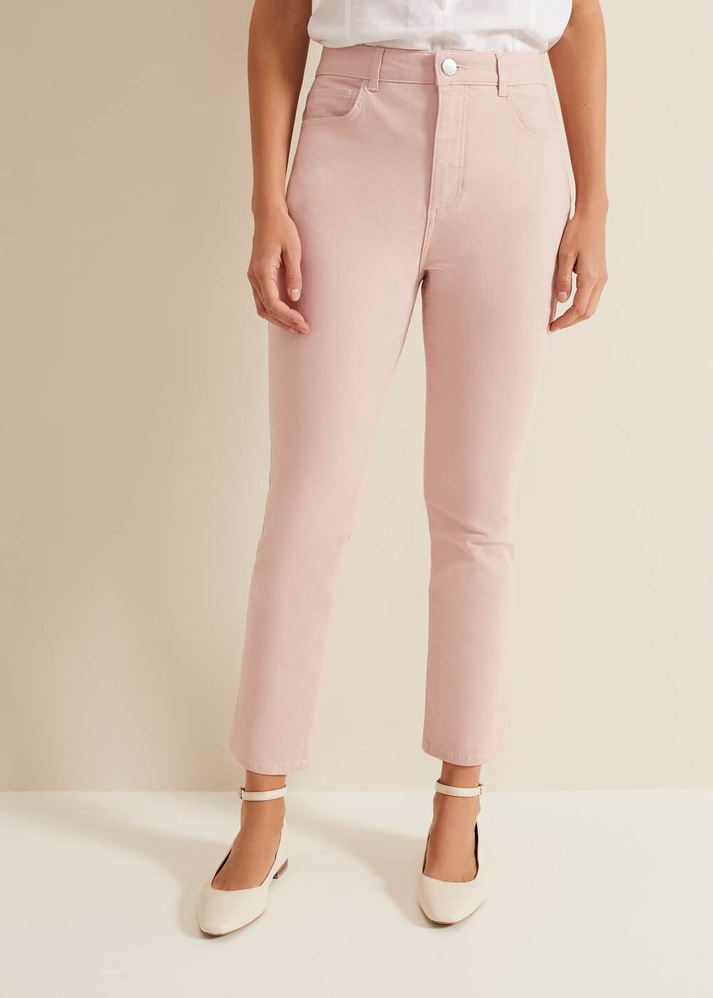 Lindsey Cropped Straight Leg Jeans