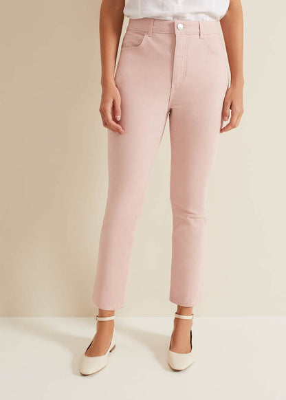 Lindsey Cropped Straight Leg Jeans