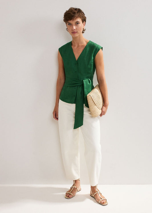 Mariana Linen Top